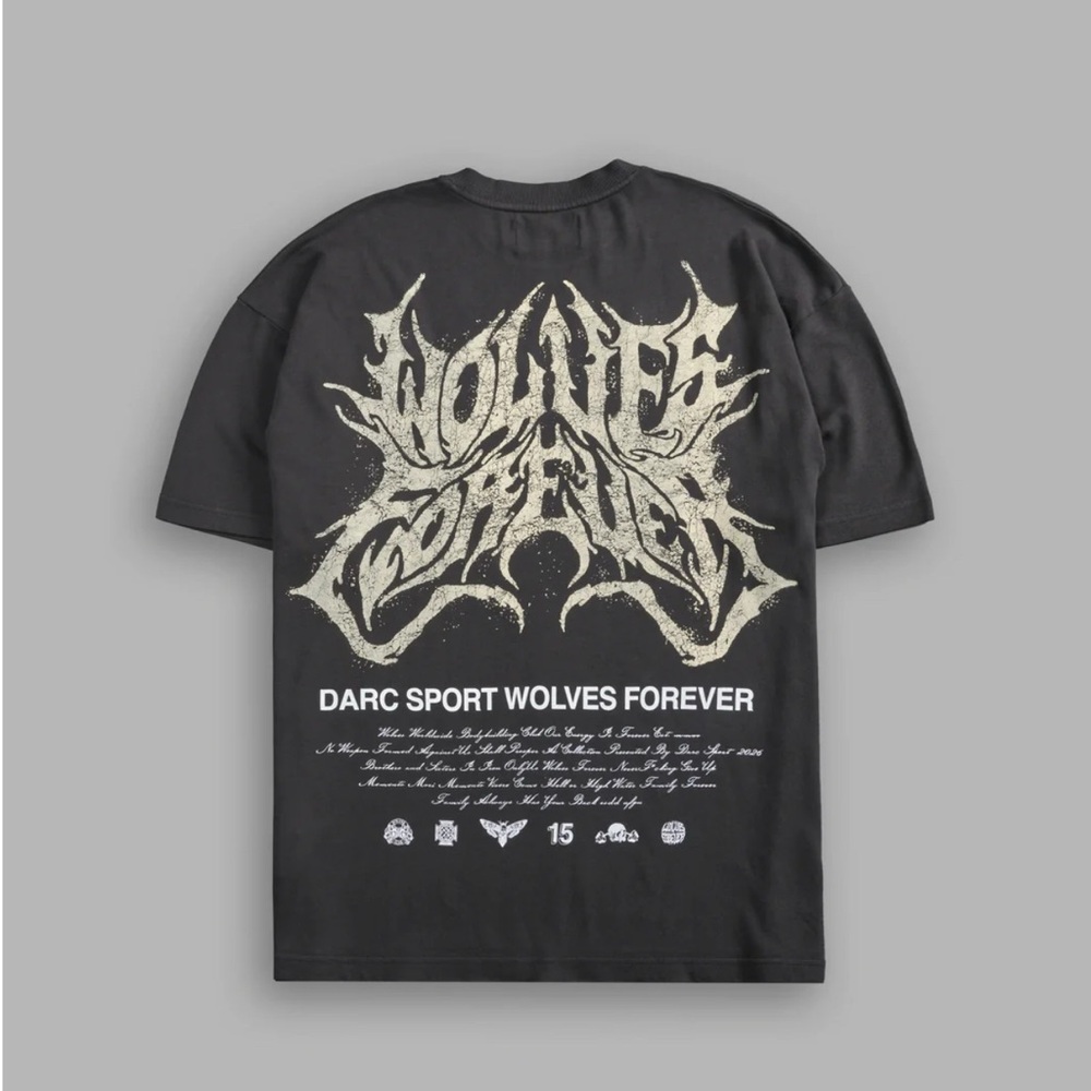 OS Large Darc Sport Sheer Loyalty Premium Oversized Tee in Wolf Gray
